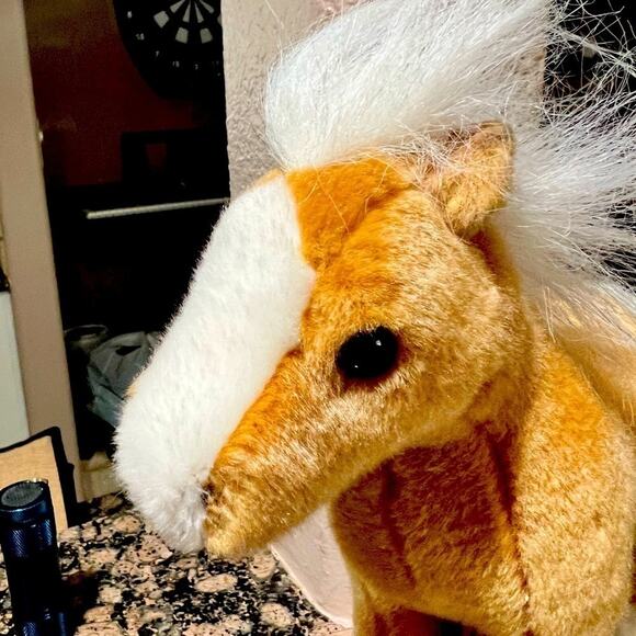 Aurora Palomino Horse 11" Stuffed Animal Plush - Picture 2 of 9
